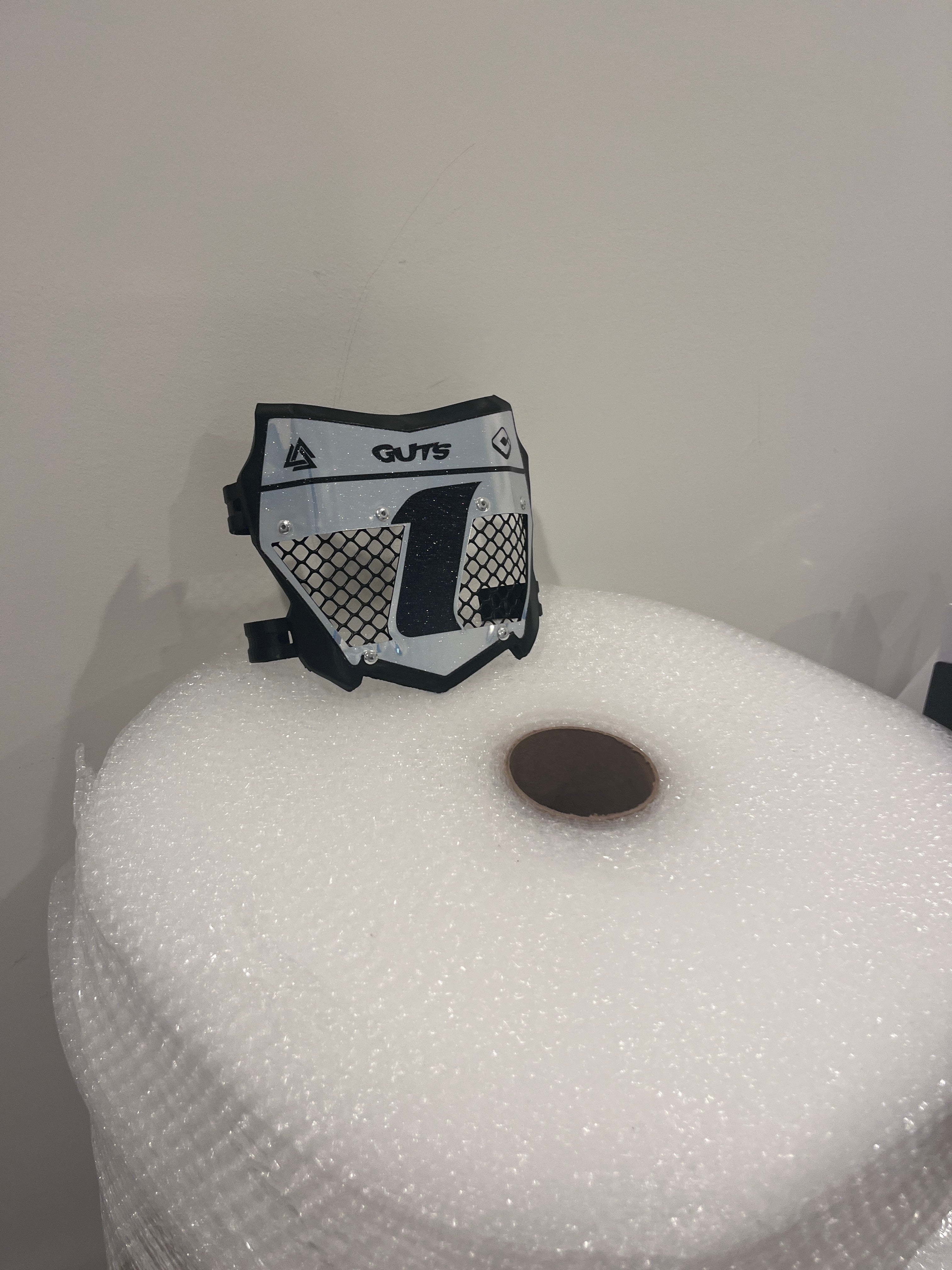 New ! Vented White Chrome on Black Plate